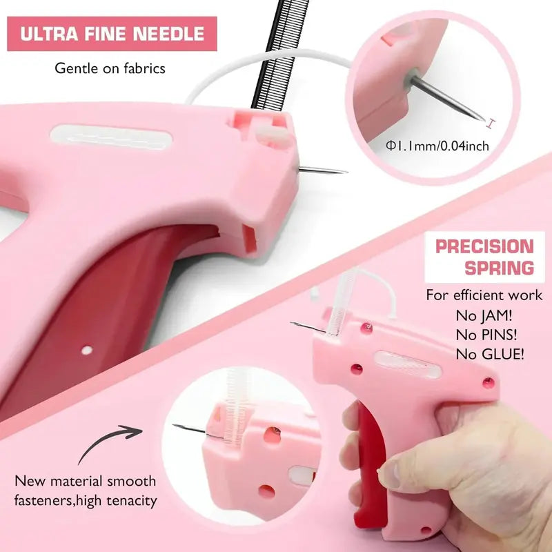 QIAWI™Quick Stitch Clothing Repair Kit – Includes 1000 Stitches & 100 Free Glow Buttons