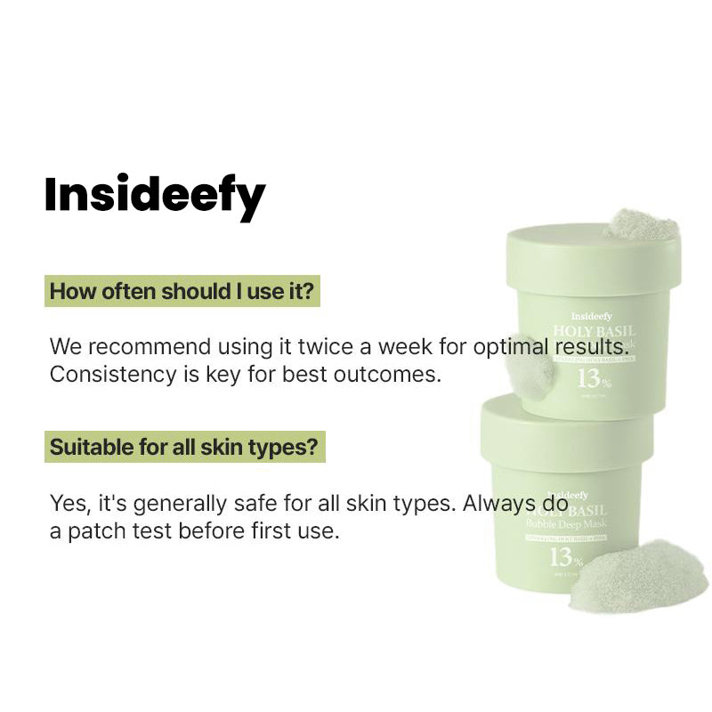 (🔥LAST DAY SALE-80% OFF)Final Sale -Insideefy Holy Basil Bubble Deep Mask 13%