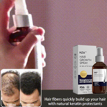🌿 HZA™ Natural Hair Regrowth Spray – 70% OFF Ends Tonight!