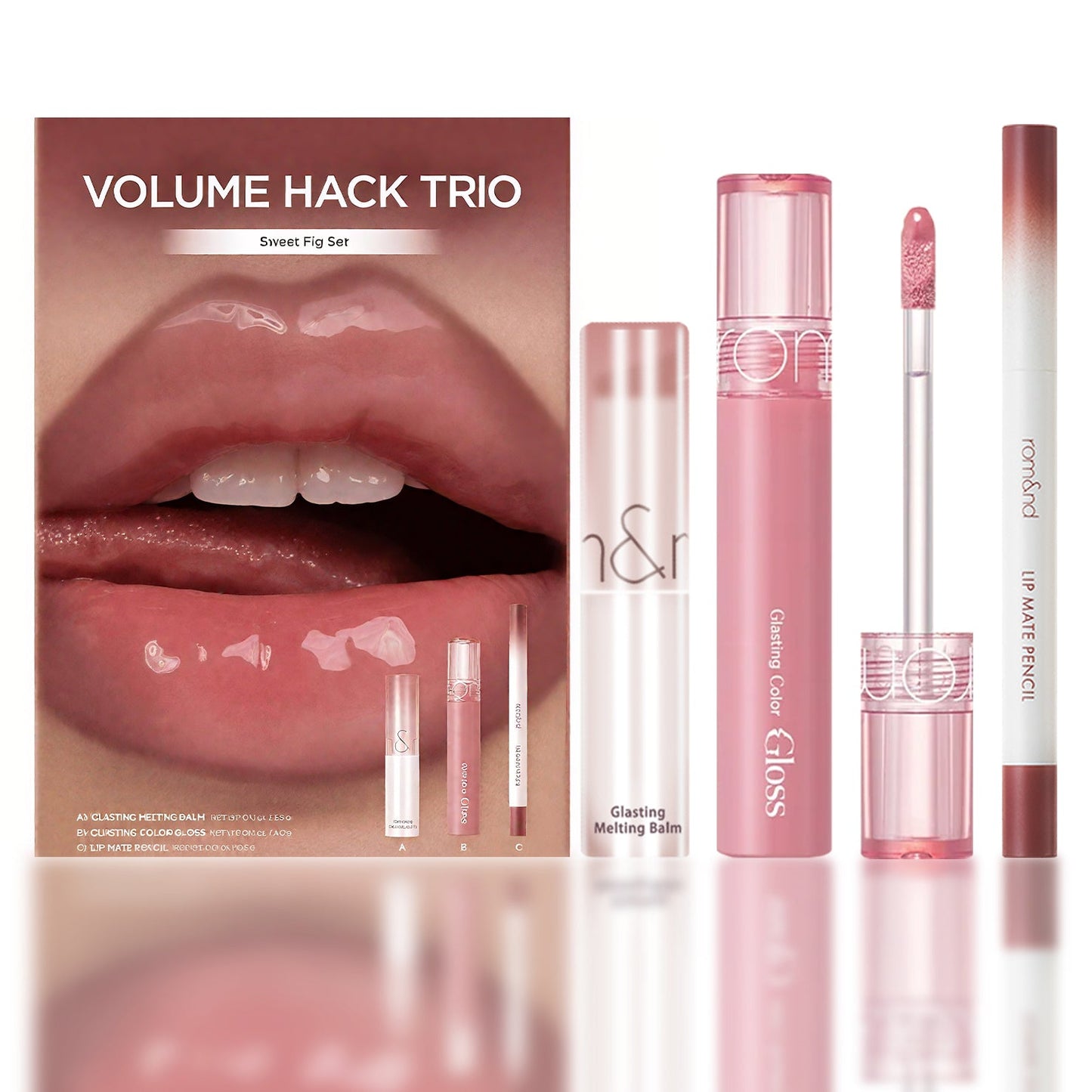 👄Final 3 hours 75% off:LIP VOLUME HACK TRIO (3 Shades, Lip Mate Pencil & Melting Balm & Color Gloss)