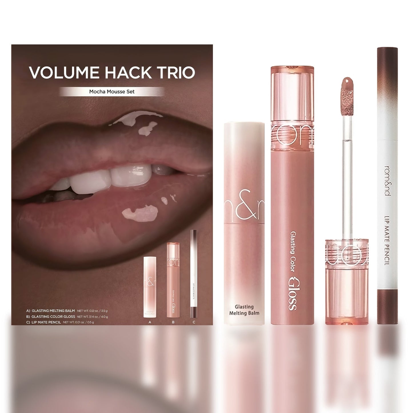 👄Final 3 hours 75% off:LIP VOLUME HACK TRIO (3 Shades, Lip Mate Pencil & Melting Balm & Color Gloss)