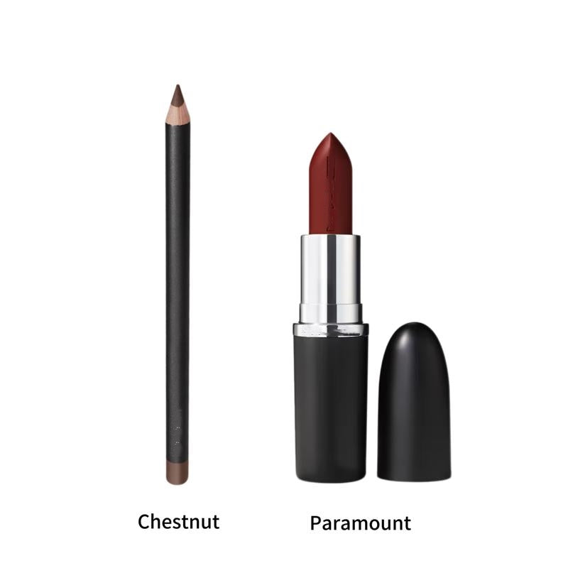 Final 3 Hours: 60%OFF🔥Nude Icons Lip Duo - Lip Pencil + Sleek Satin Lipstick