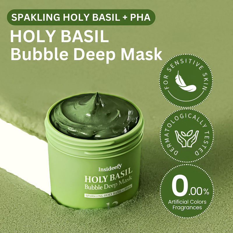 (🔥LAST DAY SALE-80% OFF)Final Sale -Insideefy Holy Basil Bubble Deep Mask 13%