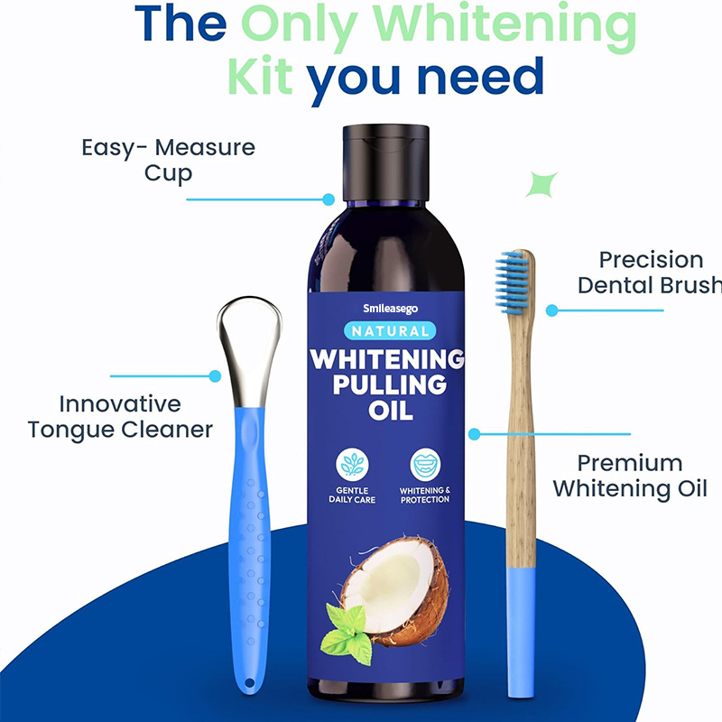 š„„š±Coconut Mint Pulling Oil Whitening Kit | Bright Smile, Fresh Confidence