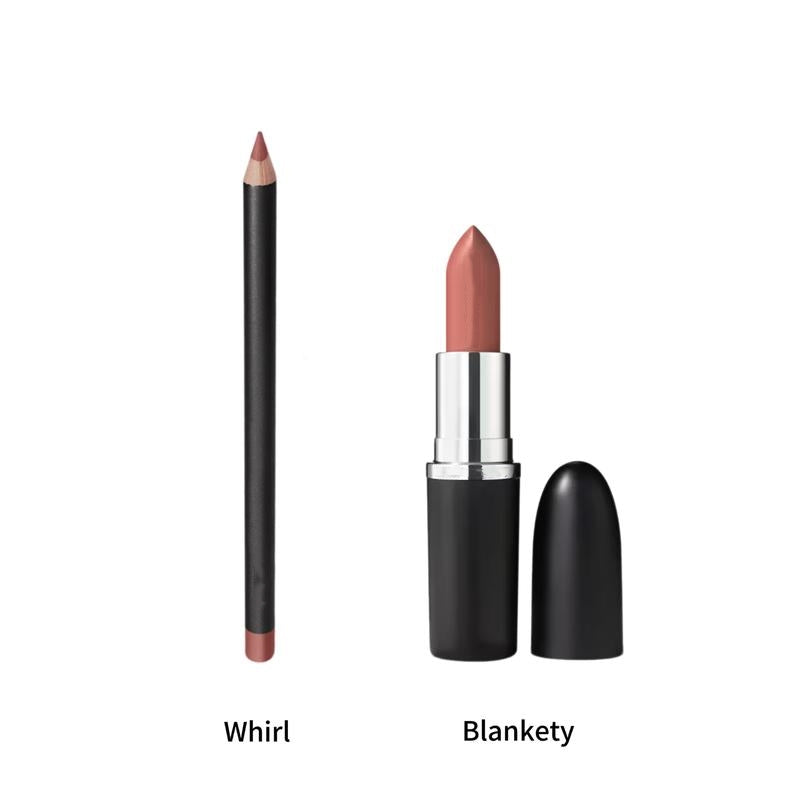 Final 3 Hours: 60%OFF🔥Nude Icons Lip Duo - Lip Pencil + Sleek Satin Lipstick