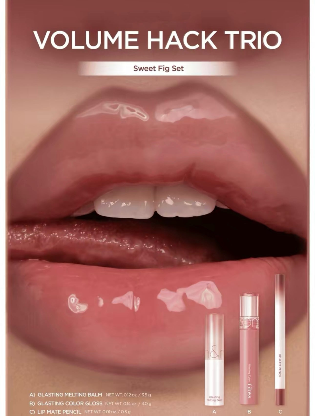 👄Final 3 hours 75% off:LIP VOLUME HACK TRIO (3 Shades, Lip Mate Pencil & Melting Balm & Color Gloss)