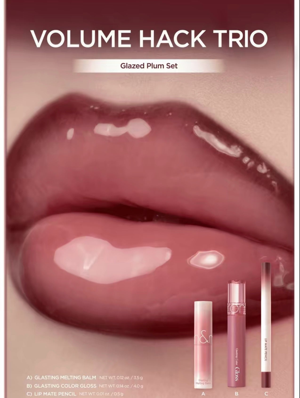 👄Final 3 hours 75% off:LIP VOLUME HACK TRIO (3 Shades, Lip Mate Pencil & Melting Balm & Color Gloss)