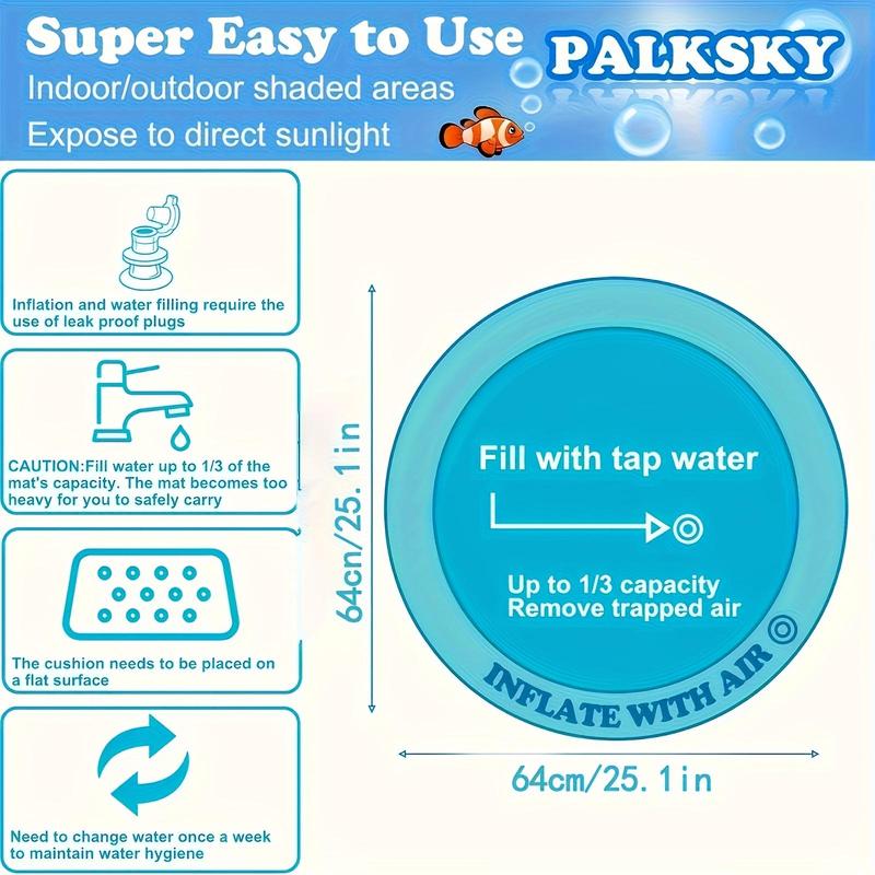 Water Play Mat for Pets - 2-in-1 Mat: Fun & Relaxation in One 🎁