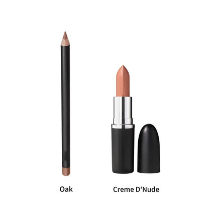 Final 3 Hours: 60%OFF🔥Nude Icons Lip Duo - Lip Pencil + Sleek Satin Lipstick